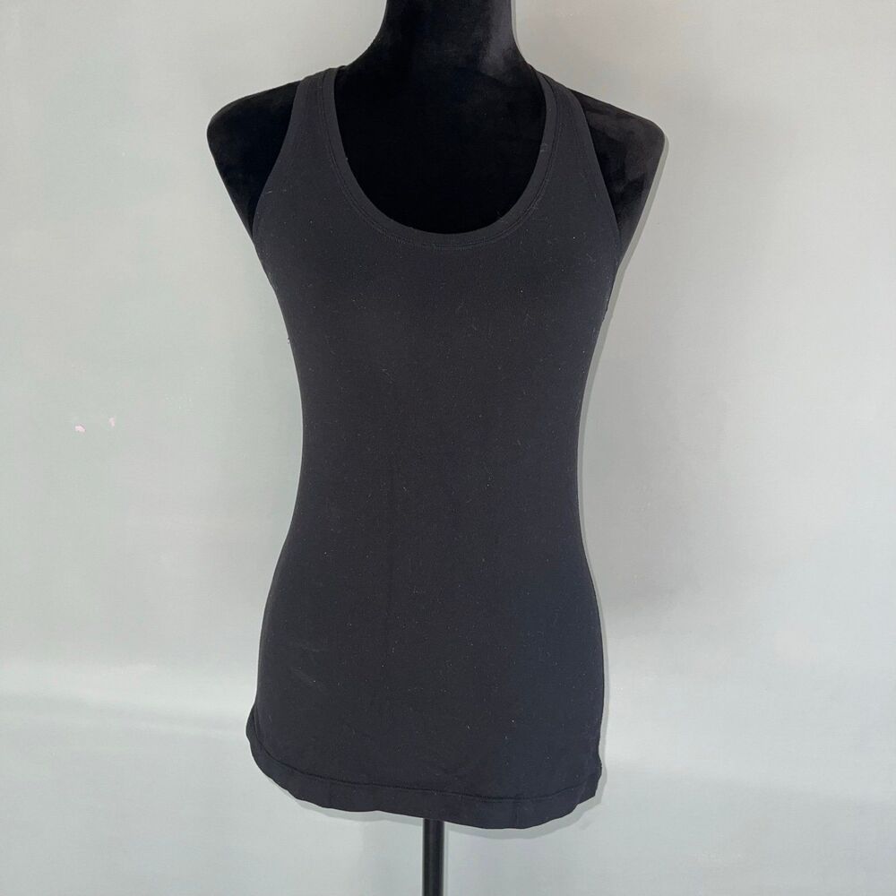 Lululemon Cool Racerback Tank Top Womens 6 Black Luon